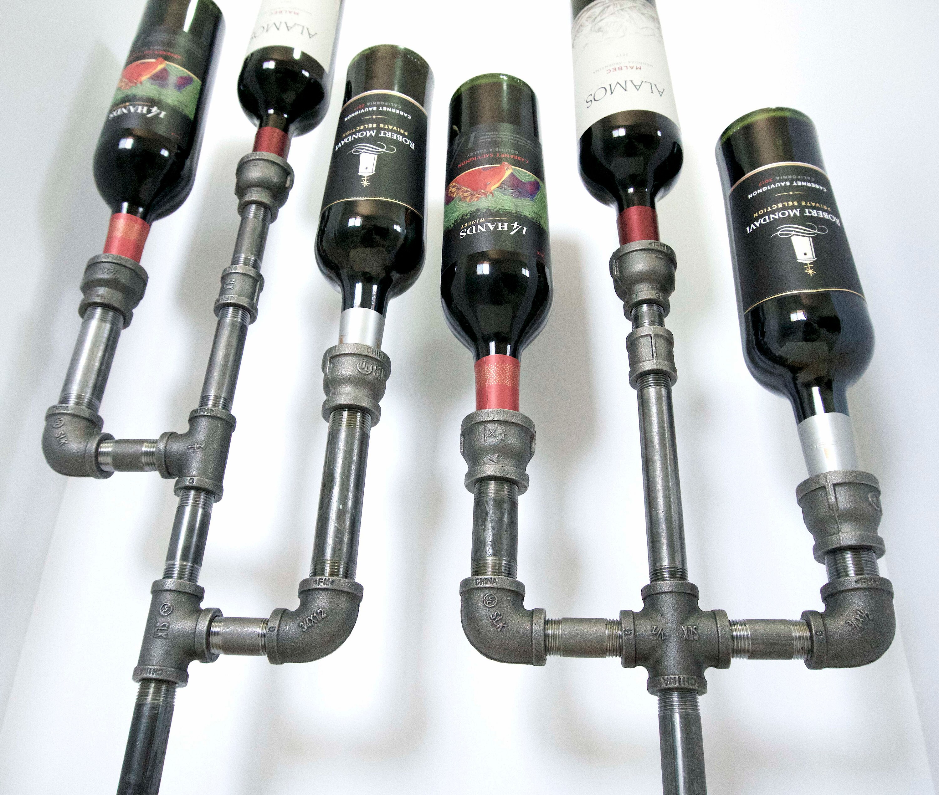 PIPES WINE RACKS. Set from 2. Designed for 6 bottles. Etsy