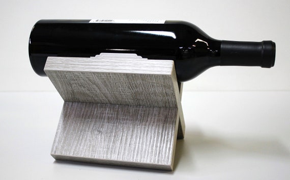Bottle not included. Handmade in USA Carbone Wine Rack 6 Wood Modern Texture Premium Material NATURE+ One in Gift Box Espresso Color