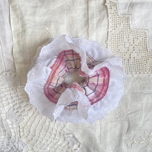 Plaid frill  Scrunchie