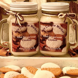 Iced Gingersnap Cookies Soy Candle