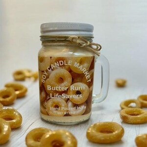 Butter Rum Lifesavers Soy Candle