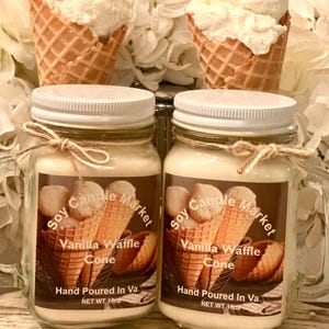 Vanilla Waffle Cone Soy Candle