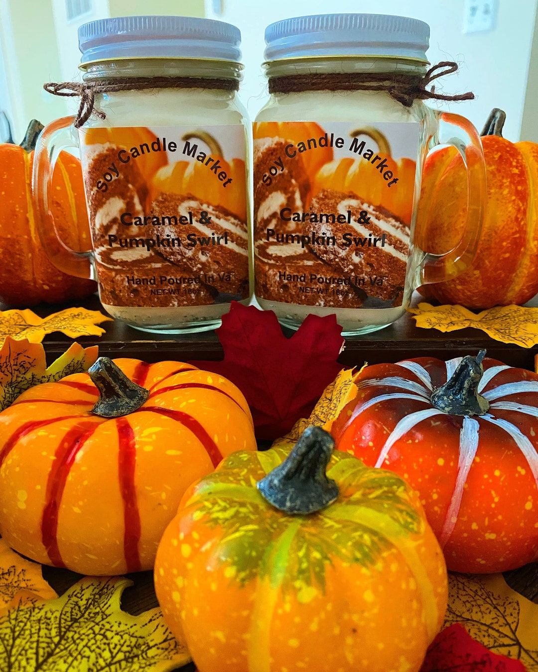 Caramel & Pumpkin Swirl Etsy