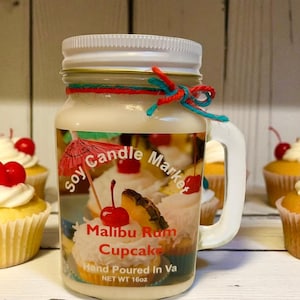 Malibu Rum Cupcake Soy Candle