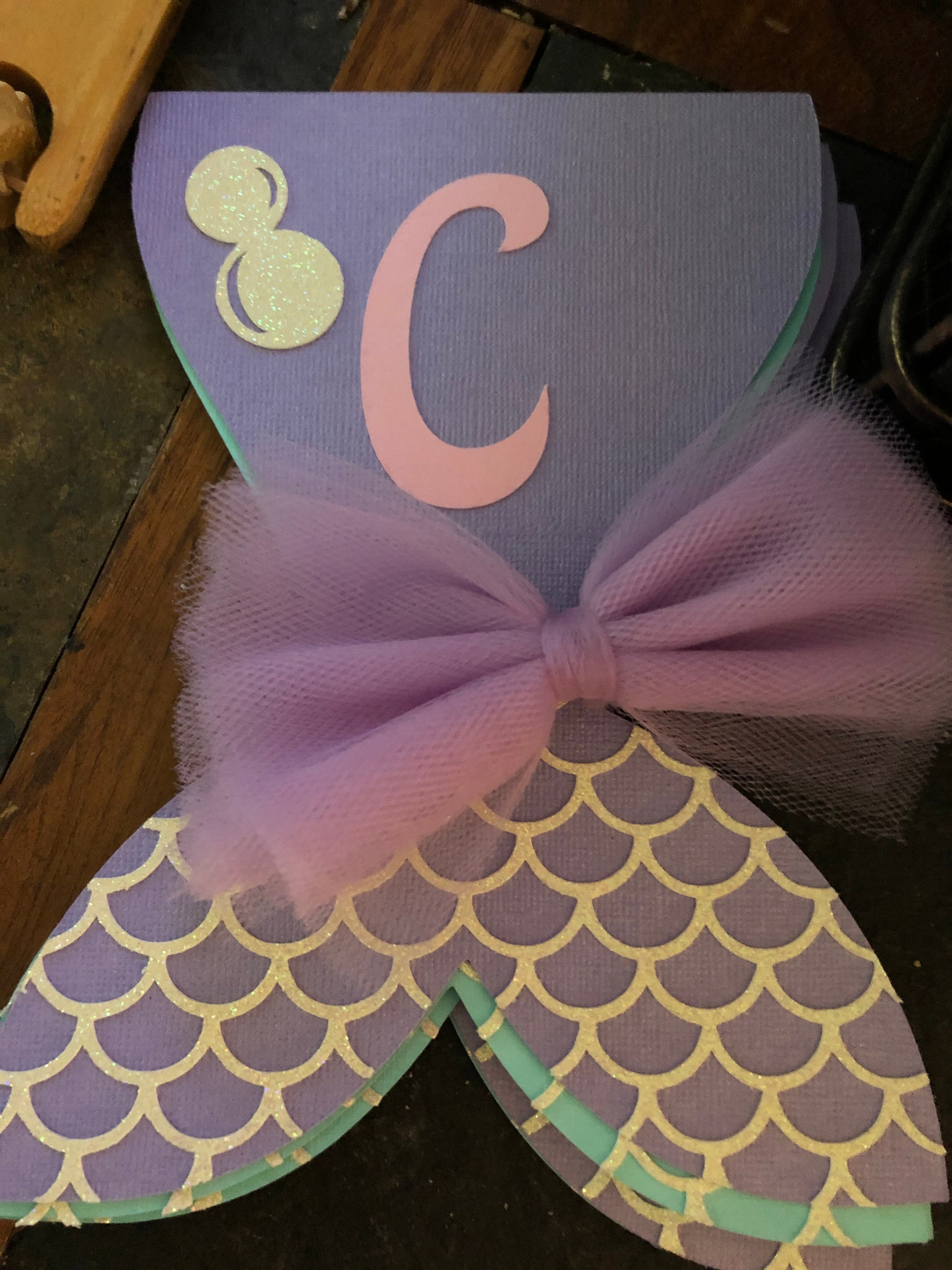 Mermaid Tail Name Banner | Etsy