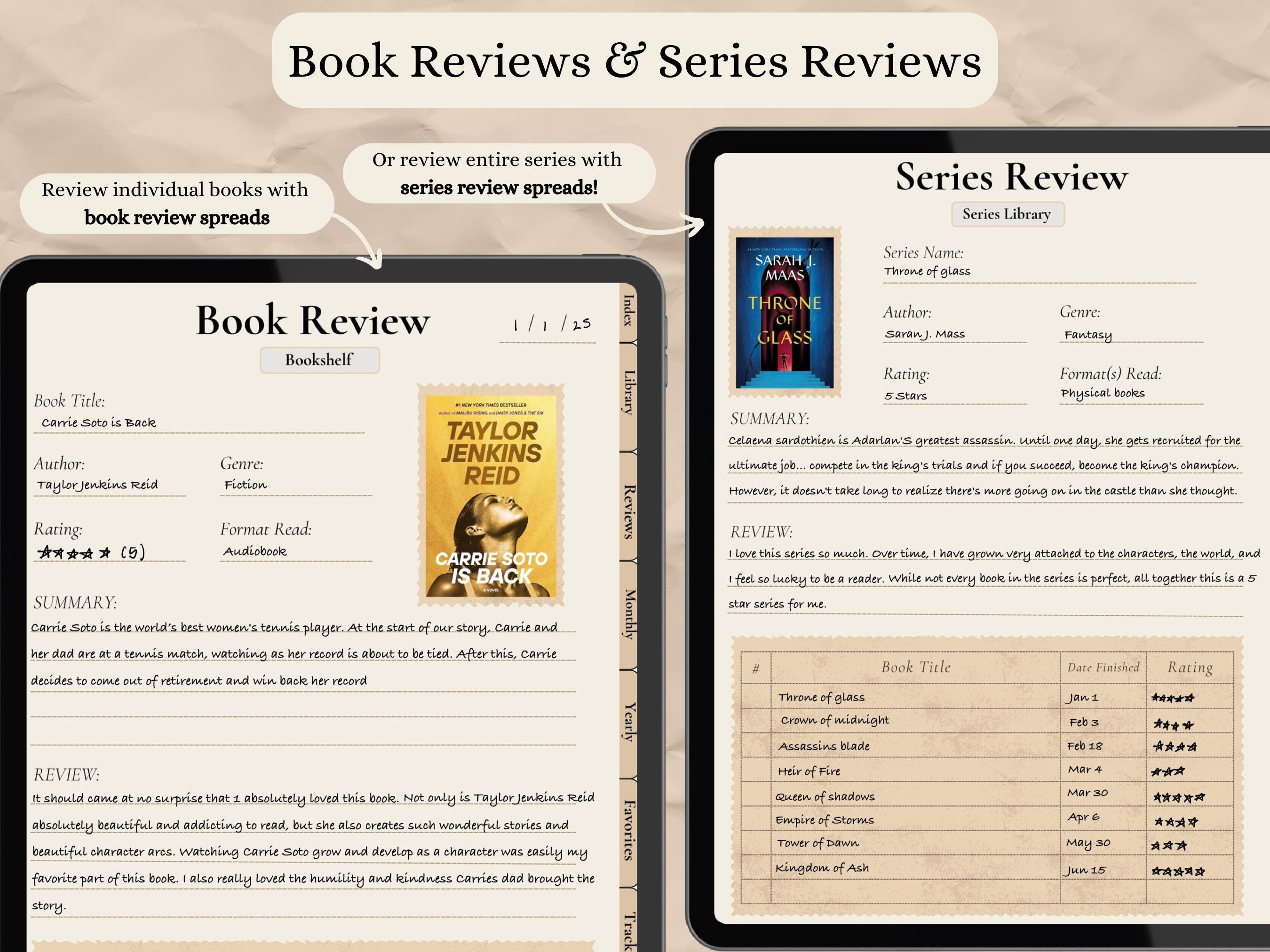 2026 Digital Reading Journal | Digital Reading Planner | Goodnotes ...