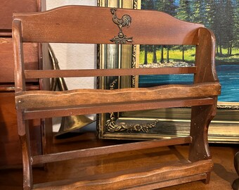 Vintage Solid Wood Spice rack