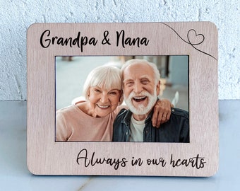 Engraved Memorial Photo Frame: Personalized Wood Keepsake (4x6 or 5x7)