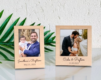 Personalized Mini Photo Frame Favors: Instax Polaroid Wedding Frames
