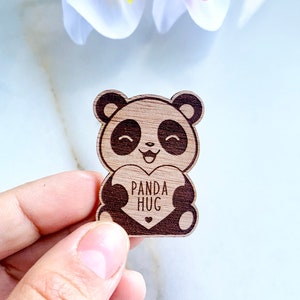 Token de abraço de bolso do urso panda, envie um presente de abraço, presente pensando em você, pegue-me presente com saudades de você, abraço de bolso de distância de viagem de isolamento