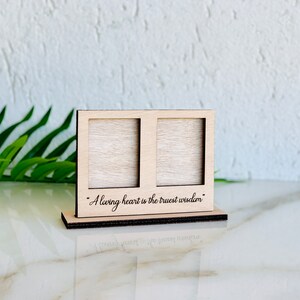 Mini Instax Photo Frames, Wooden Double & Trible Freestanding Polaroid Picture Frames, Custom Engraved Mini Picture Frame, Tiny Wood Frame