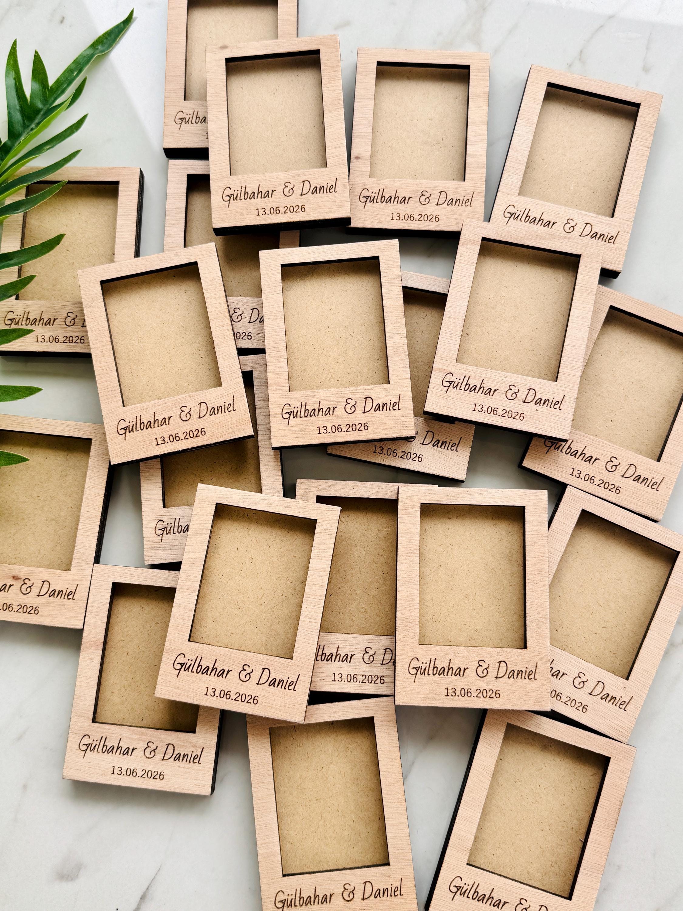 Magnetic Mini Photo Frame Favors: Personalized Instax Wedding