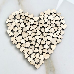 Harten houten uitsparingen blanco naam plaatskaarten bulk ambachten kleine hartvormen liefde hart houten confetti onafgewerkte houten hart plagen houten tags DIY