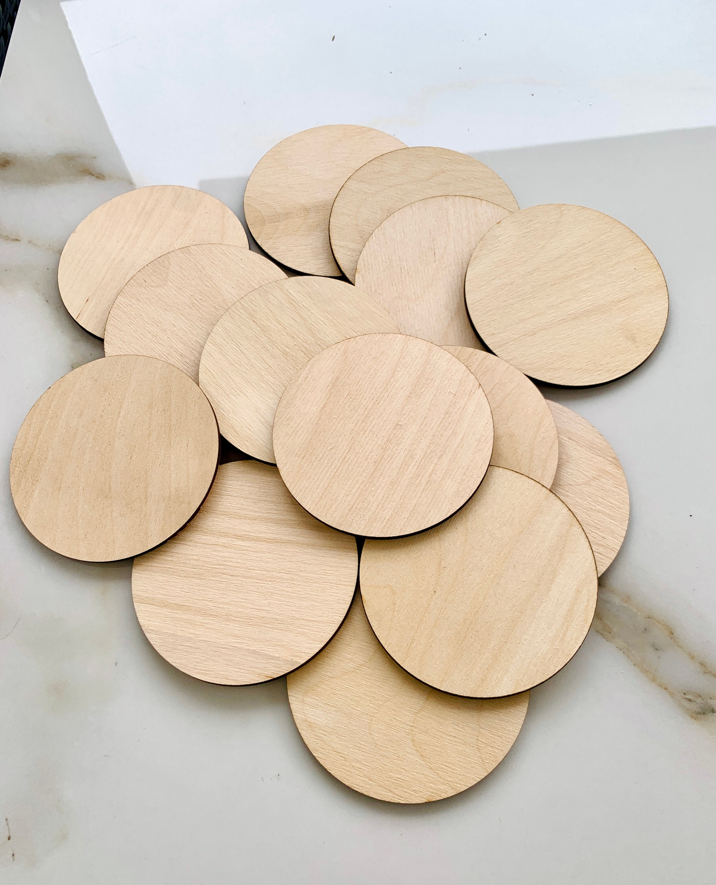 Final Clear Out! Unfinished Round Wood Slice 30cm DIY Wooden Circle Discs  Wood Slice Disc For Wedding Christmas Painting Home Decortion 