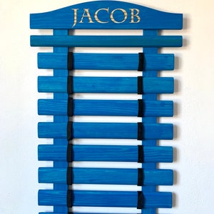 Martial Arts Belt Display Holder Personalized Karate Belt Display Rack Taekwondo Karate Jiu Jitsu Belt Display Karate Medal Organizer Holder. ShiandeCreations