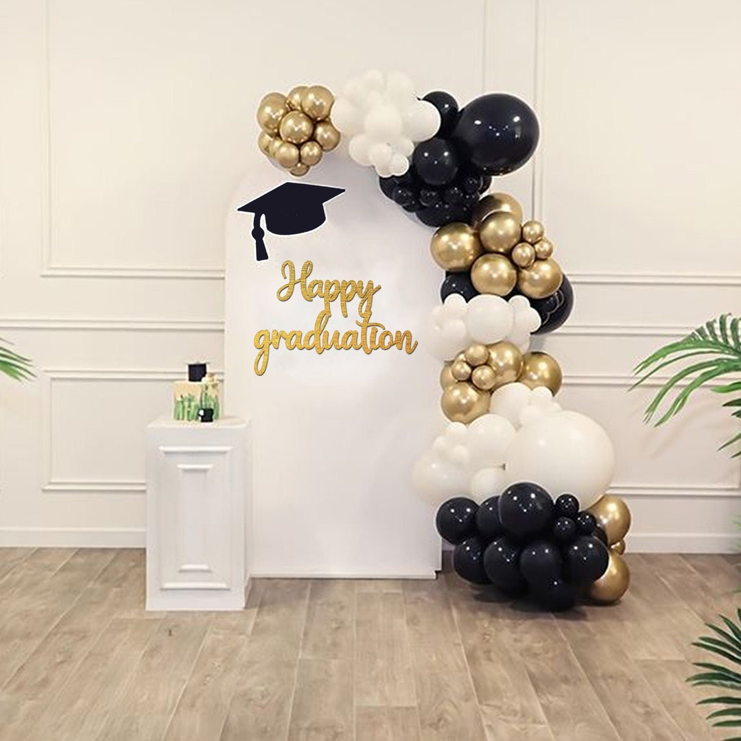 Laser Cut Wood 'happy Graduation' Backdrop Sign - Etsy