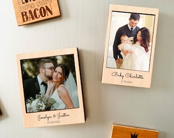 Magnetischer Mini-Fotorahmen Gefälligkeiten: Personalisierte Instax Hochzeitsgeschenke, Verlobung, Taufe, Brautparty-Geschenke
