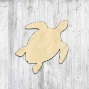 Turtle Wood Cutouts, Grote & Kleine DIY Wood Turtle, Mini Tiny Blank Turtle in Bulk, Unfinished Wood Turtle Cutout Voor Crafting Party Decor