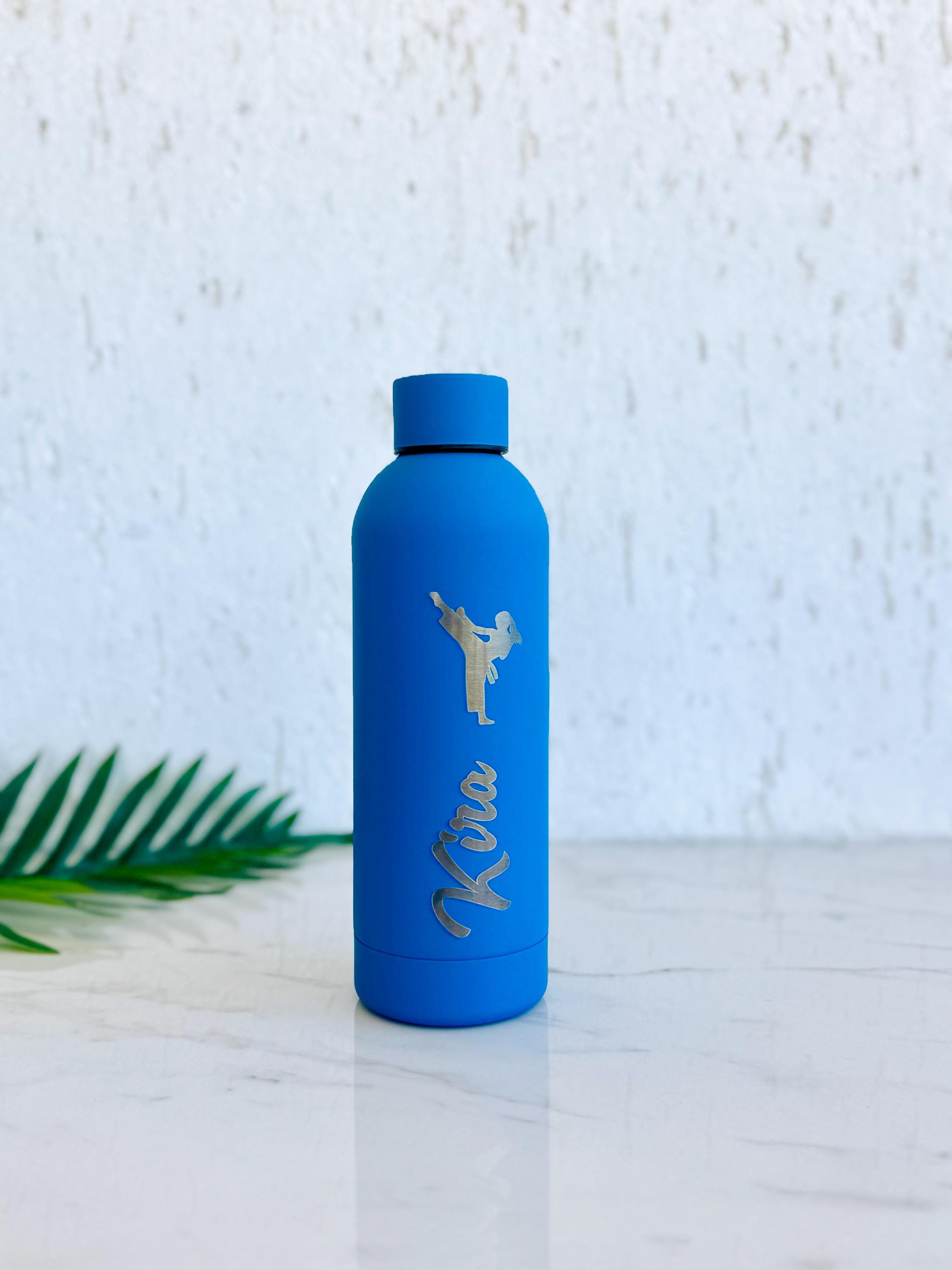 Personalized Karate Water Bottle Engraved Stainless Steel Martial Arts Gift