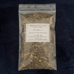 Artemisia silvestre, limpia, secada y tamizada, hierba cortada, Artemisia vulgaris, té de artemisa
