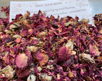 Dried Rose Buds and Petals, Fragrance, Herbal Tea, Food Grade, Free Shipping
