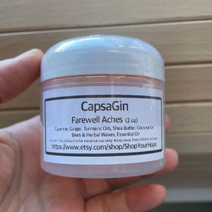 CapsaGin, Traditional Formula, Ginger Cayenne Salve, All Ingredients are Natural, Kosher, Halal
