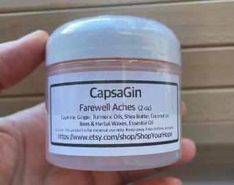 CapsaGin, Traditional Formula, Ginger Cayenne Salve, All Ingredients are Natural, Kosher, Halal