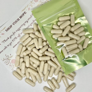 Dandelion Root Vegan Capsules, Made of Organic Root Powder of Taraxacum Officinale, Free Shipping, Kosher, Halal