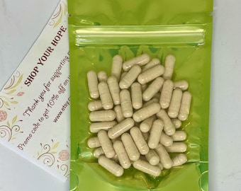 Holy Basil and Ashwagandha, 200 mg Vegan Capsule, Tulsi and Ashwagandha ,Freshly made to order, No additive