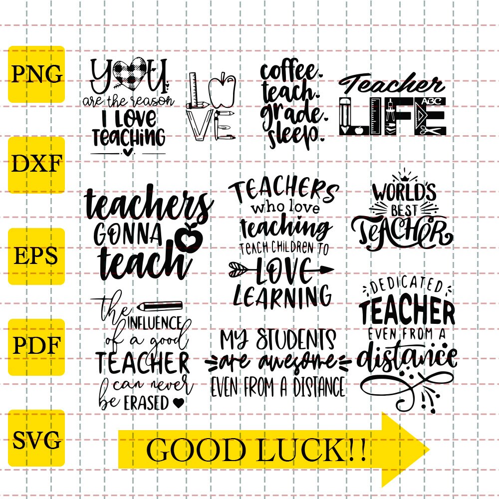 Free Free Teacher Svg Bundle 290 SVG PNG EPS DXF File