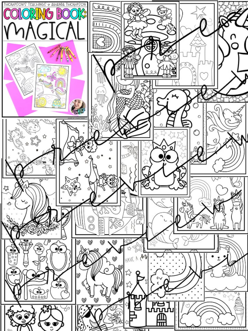 Magical Coloring Pages || Coloring Sheets || Fantasy Coloring Book for ...