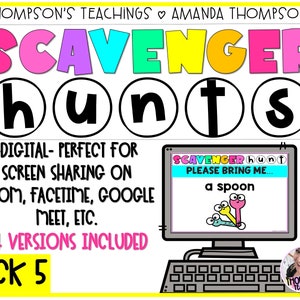Virtual Scavenger Hunt || Party Game || Games for ZOOM || Digital Games for Kids