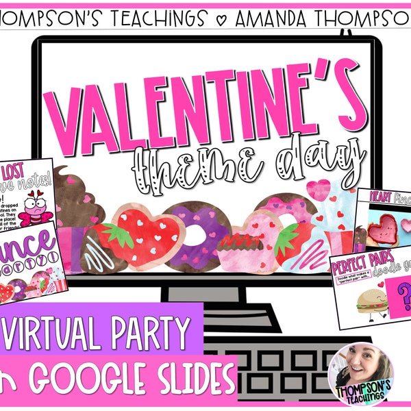 Virtual Valentine's Day PARTY || Party Games || Games for ZOOM || Digital Valentine's Day Activities for Kids