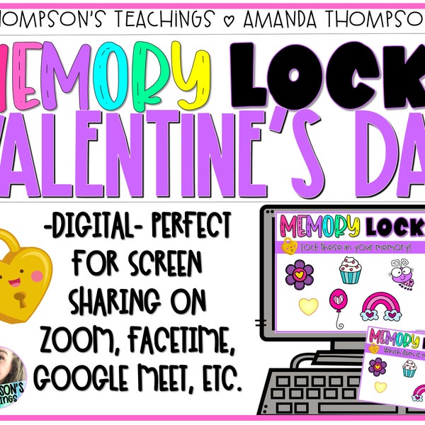 Virtual Valentine's Day Game || Party Game || Games for ZOOM || Digital Games for Kids