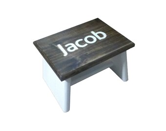 Personalized Step Stool Rustic Farmhouse