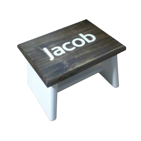 Personalized Step Stool Rustic Farmhouse