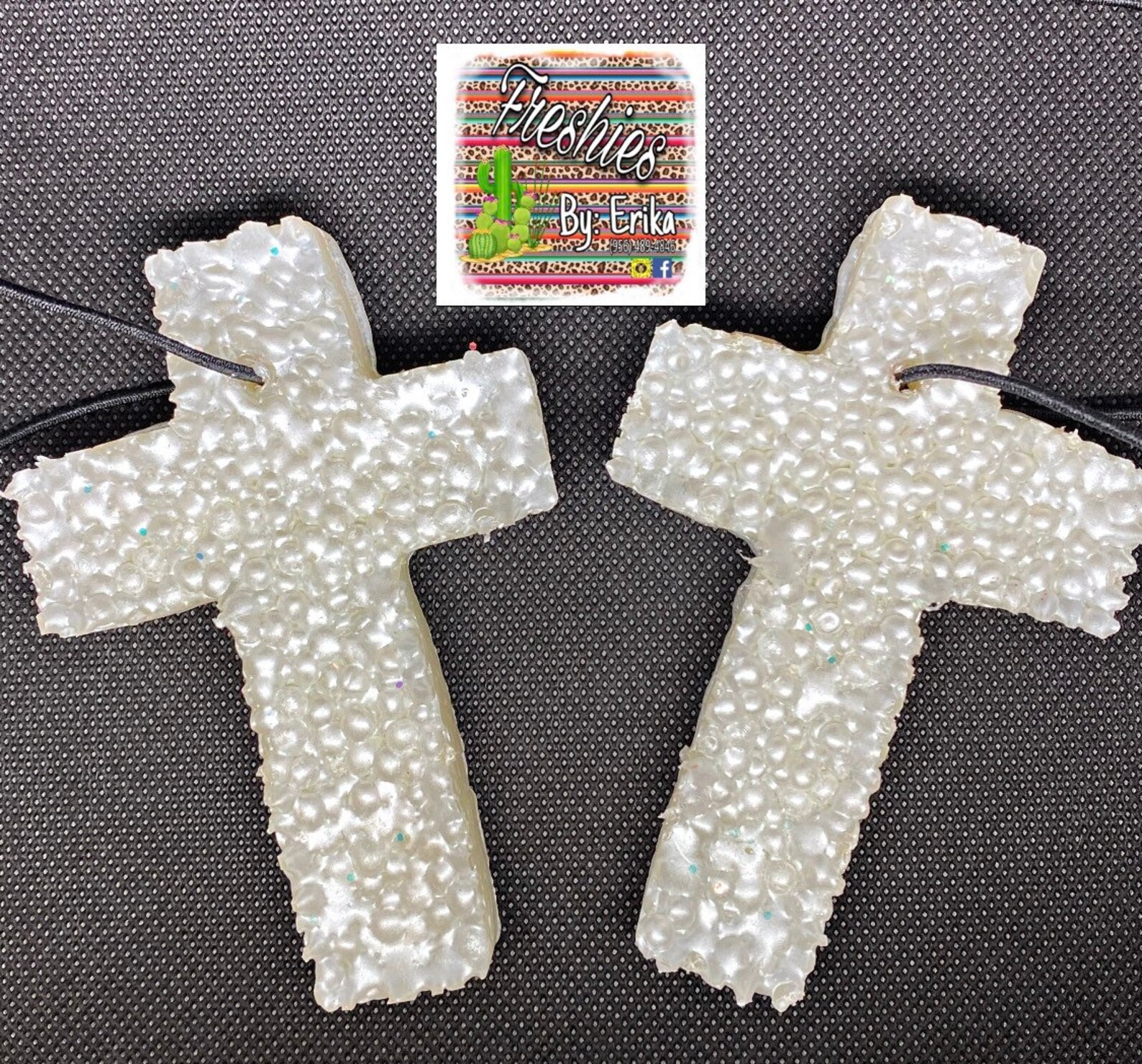 Cross car freshie custom scent religious air freshener Etsy