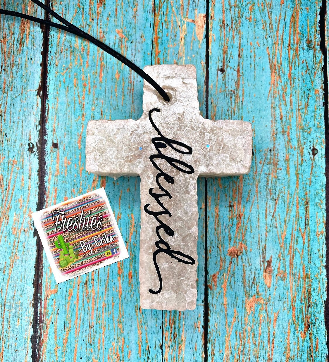 Cross car freshie custom scent religious air freshener Etsy