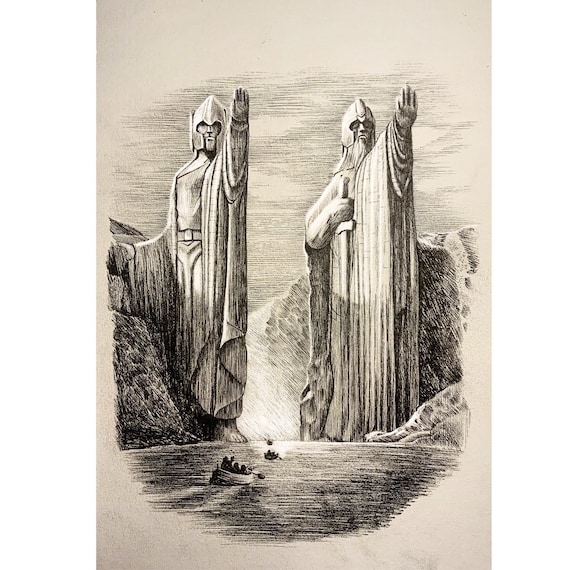The Gates of Argonath Lord of the Rings