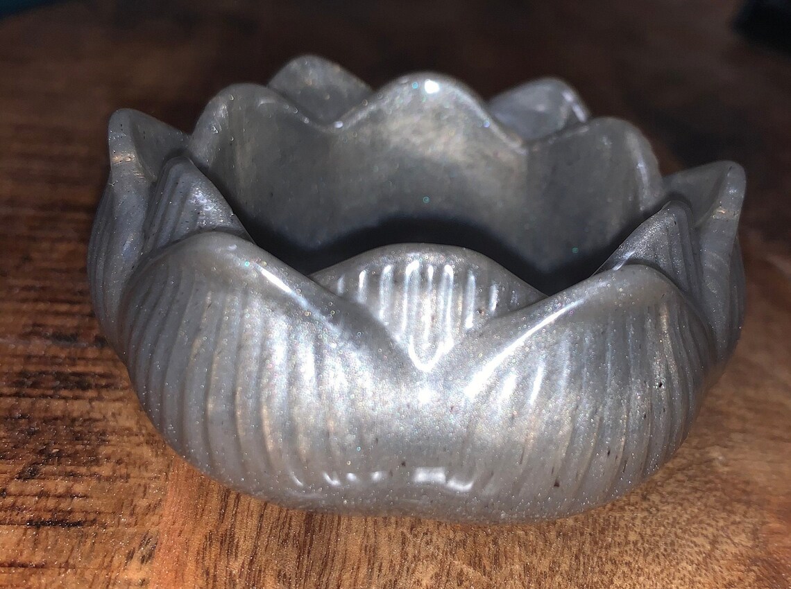 Resin Lotus Candle Holder Etsy