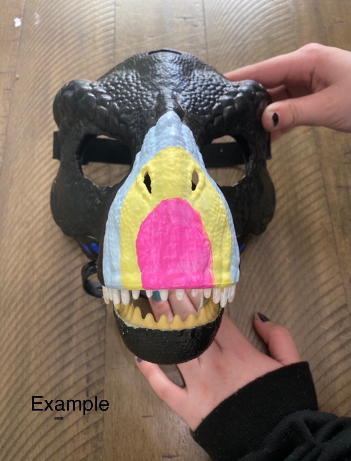COMMISSION ONLY Dino Mask made to custom order Etsy