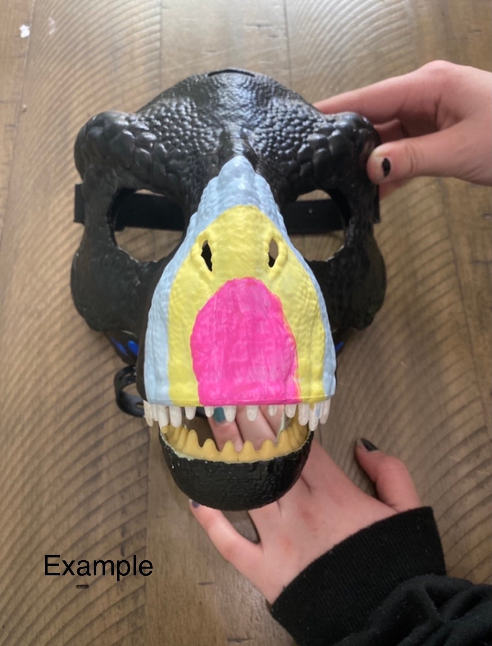 COMMISSION ONLY Dino Mask made to custom order Etsy