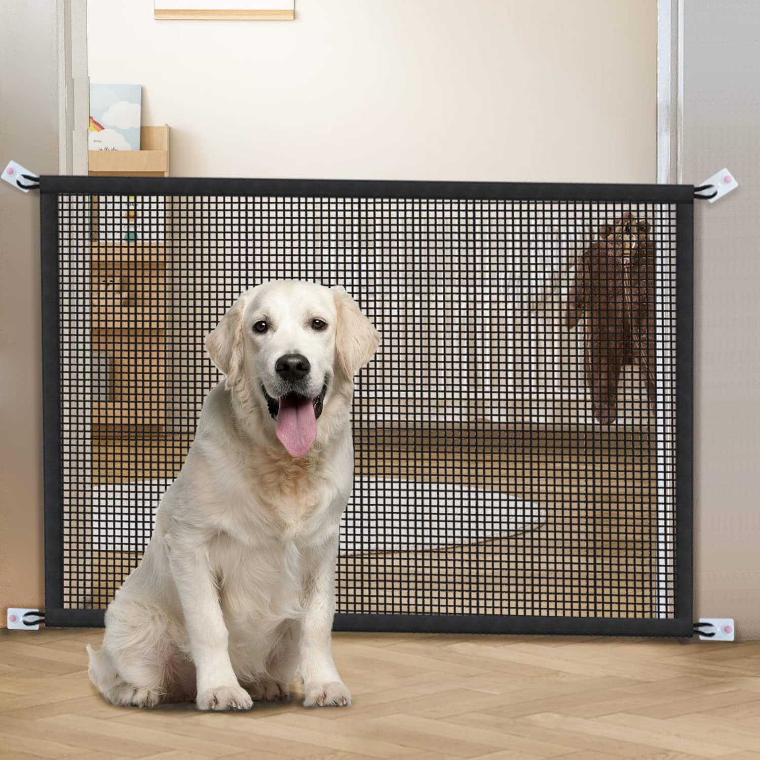 Retractable Dog Barrier Offers Shop