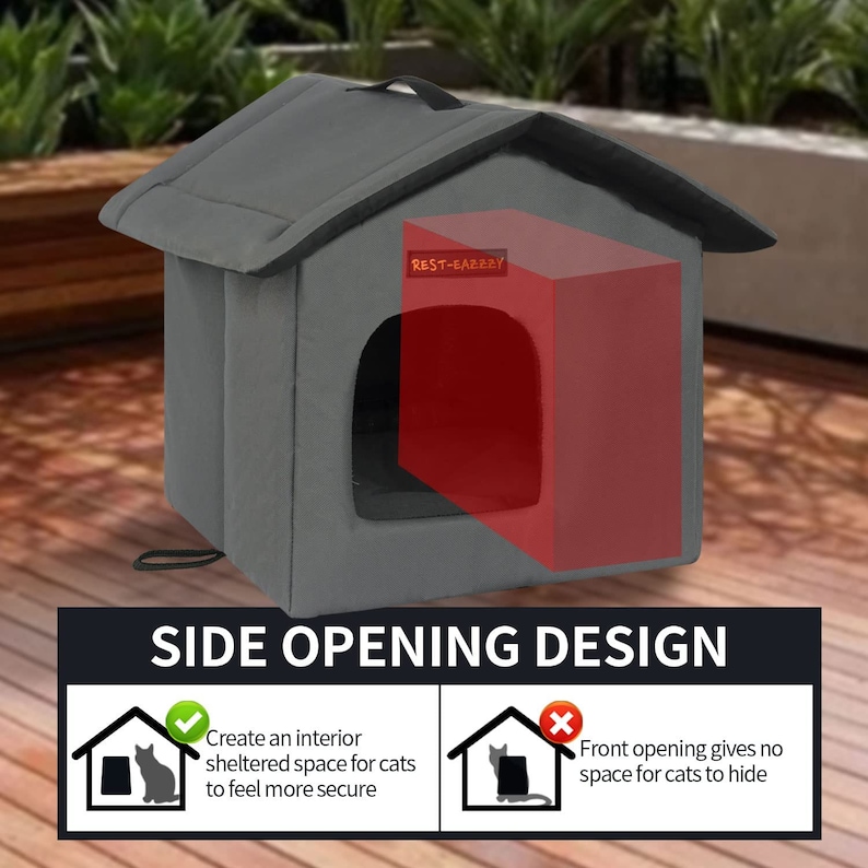 Cat House for Outdoor Cats Weatherproof and Insulated Feral Etsy