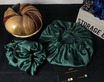 Satin bonnet (green)