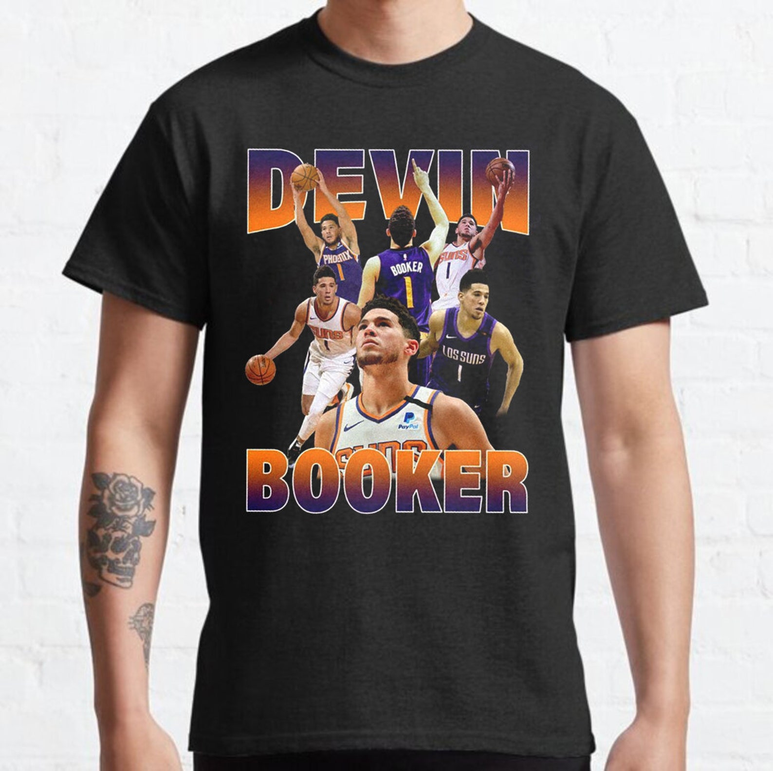 Devin Booker Phoenix Suns T Shirt Vintage Gift For Men And Etsy