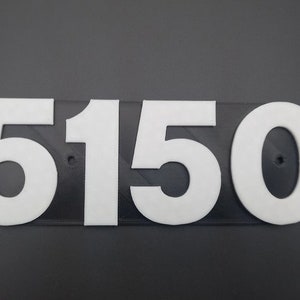 5150 3d printed logo 152mm