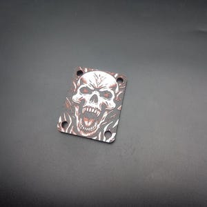 Fender size Guitar neck plate. Colored 3D print