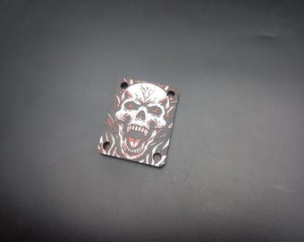 Plaque de cou de guitare de la taille d'un garde-boue. Impression 3D couleur