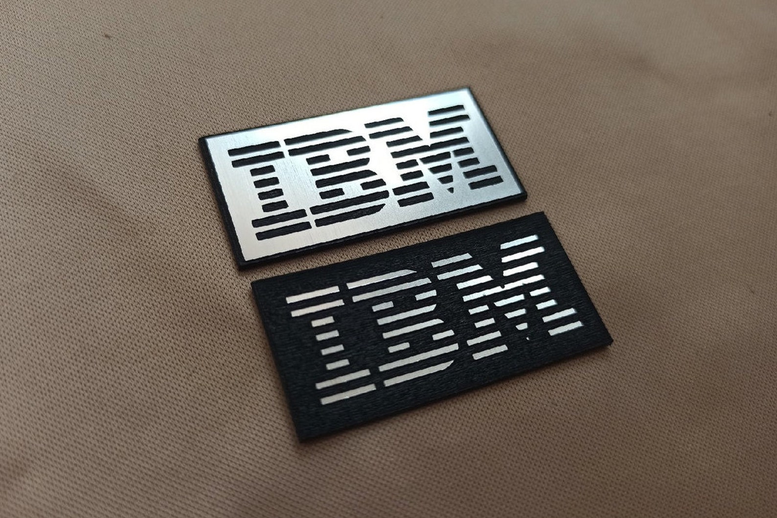 2x IBM Silver Logo Sticker Metallic | Etsy